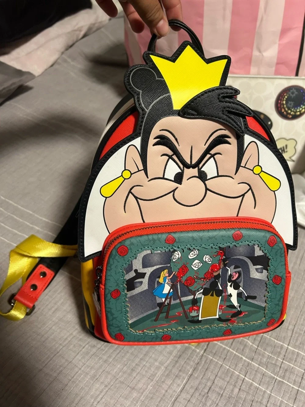 Loungefly Queen of Hearts Multi-Color Mini Backpack